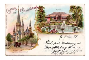 CHARLOTTENBURG, BERLIN, GERMANY ~ GRUSS AUS MULTI-VIEW ~ used 1898 - Picture 1 of 2