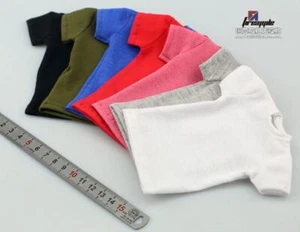 NEU 1/6 Scale Kurzarm T-Shirt Tops Kleidung für schmale Actionfigur - Bild 1 von 26