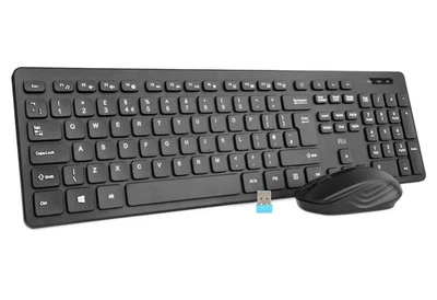 Wireless keyboard and Mouse Set,Rii RK200 Standard Full Size Wireless Keyboard - Image 1 of 4