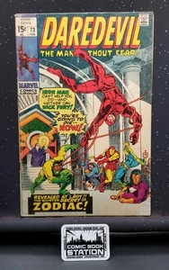 Daredevil #73 1971 Marvel Comics L'uomo senza paura! Iron Man Aspetto Grezzo - Foto 1 di 6