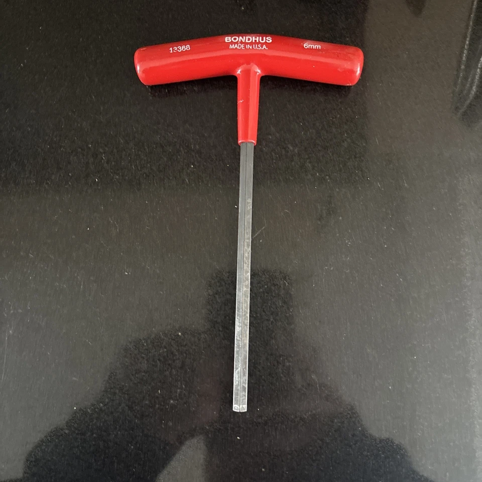 Bondhus 13368 T-Handle Hexagon Allen Key 6mm - Image 1 of 4