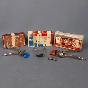 Set Afeitar Metal Manuales Resorte Solingen Gens Norma 0000 Perfect Vintage 1950 - Imagen 1 de 19