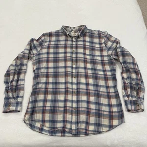 Marine Lagenlook Baumwolle Ramie Leinenmischung Knopfleiste Hemd Herren Größe Large - Bild 1 von 8