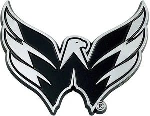 Washington Capitals Solid Metal Raised Auto Emblem Decal Adhesive Backing - Picture 1 of 4