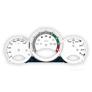 Porsche 987.1 Boxster / Cayman 2.7L Instrumento Calibre Cara EE. UU. Manual Blanco - Imagen 1 de 1