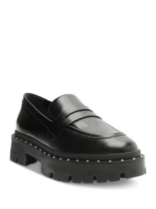 SCHUTZ Womens Black 1" Platform Penny Strap Christie Slip On Loafers Shoes 9.5 - Picture 1 of 11