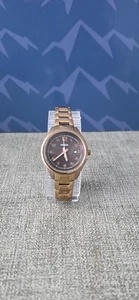 Fossil Flight Mini AM4366 Rose Gold Tone Brown Dial Women's Watch. NEW BATTERY - Picture 1 of 12