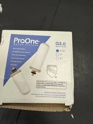 ProOne G-Series G3.0 5" 3/4 Gravity Water Filter for Traveler+ & Big+ Systems - Image 1 of 2