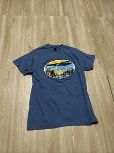 Smoky Mountains National Park Blue T-Shirt Men’s Size M - Picture 1 of 3