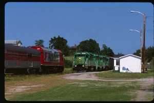 Original Rail Slide - NBS New Brunswick Southern 9801+ Vanceboro ME 7-02 - Fuji - Picture 1 of 1