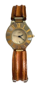 Cartier Must de Cartier 21 Reloj Suizo Cuarzo Cristal Zafiro Banda Original Cla - Imagen 1 de 11
