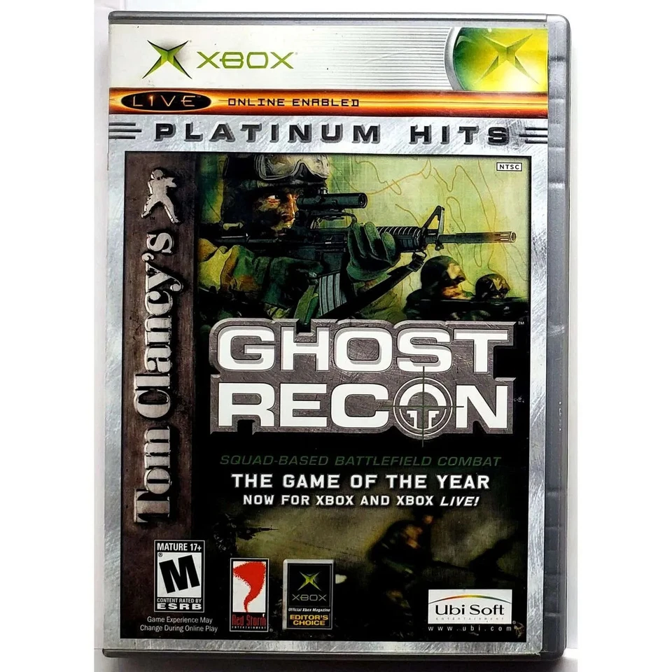 Tom Clancys Ghost Recon Xbox Platinum Hits 2001 (Xbox), CIB Complete with Manual - Image 1 of 1