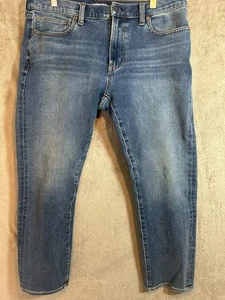 Lands' End Square Rigger Slim Fit Jeans Blue W34 L30 Stretch Denim Mens - Picture 1 of 9