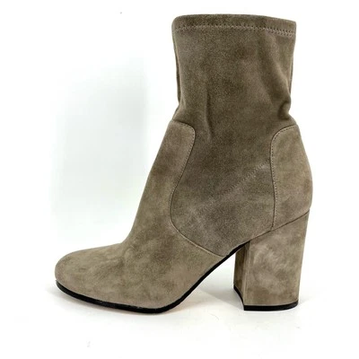 Via Spiga Taupe Tacón Bloque Gamuza Botines Altos (9) Foto 1 de 4