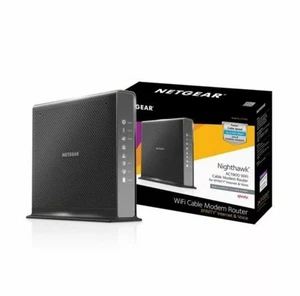 NETGEAR C7100V-100NAR AC1900 Nighthawk WiFi Cable Modem Router Combo w/ Voice - Picture 1 of 10