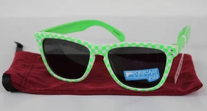 Forecast Kinder Wander Sonnenbrille grün kariert mit grauen Gläsern neu  - Bild 1 von 3