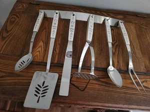 Vintage FLINT punta di freccia acciaio inox USA raccolta utensili grano 6 pezzi vintage - Foto 1 di 2
