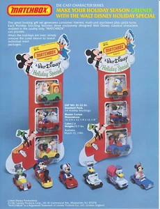 Matchbox Werbeblatt für die Matchbox "Disney" Serie 1981 neuwertig - Picture 1 of 1