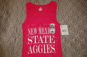 Women's NEW MEXICO STATE AGGIES Russell Athletic Tank Top Bright Pink BRAND NEW - Picture 1 of 6