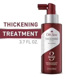 Old Spice Men's Castor Oil Thickening Hair Treatment, 3.7 Fl Oz - Picture 1 of 5