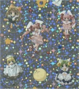 Di Gi Charat Hologram Blue Sticker Sheet - Picture 1 of 3
