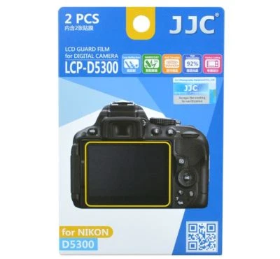 JJC LCP-D5300 LCD Screen Protector Guard Film Cover for Nikon D5300 D5500 Camera - Image 1 of 4