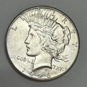 1926 Peace Dollar Top 50 Variety Vam 2 Doubled Reverse Slider Uncirculated - Picture 1 of 4