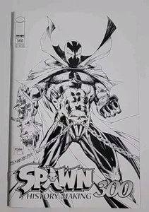 Cómic Spawn #300 2019 en estado bastante bueno/casi nuevo variante Todd McFarlane blanco y negro EXCELENTE ESTADO - Imagen 1 de 8