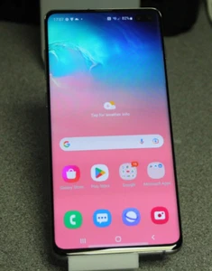 Samsung Galaxy S10 + Plus SM-G975F Dual Sim 128GB Prism Blue ( UNLOCKED ) - Picture 1 of 7