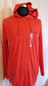 NAUTICA ROTER LANGARMPULLOVER FÜR HERREN MIT HOODIE GRÖSSE X-LARGE NEU MIT ETIKETT - Bild 1 von 6