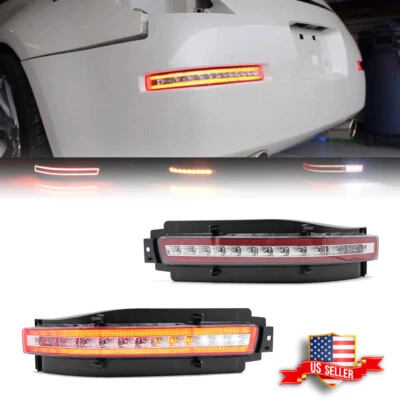 Sequential LED Rear Fog Tail Lights Turn Signal Brake Lamp For 03-09 Nissan 350Z - Image 1 of 4