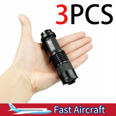 3pcs Ultrafire Tactical 50000lm Zoom LED Flashlight Torch hot sale Lamp  Light - image 1 of 4