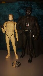 Vintage Han Solo Stormtrooper And Darth Vader Action Figures.