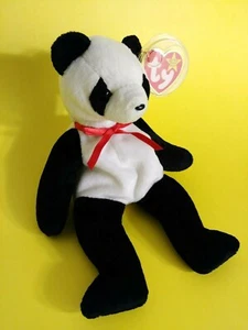 1st Generation Vintage Rare Original TY Fortune Bear 1997 Beanie Baby Tag Error  - Bild 1 von 7