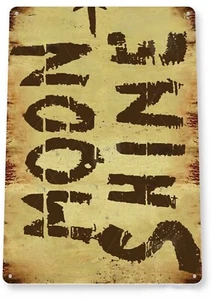 TENNESSEE MOONSHINE TIN SIGN PROOF LIQUOR POPCORN SUTTON TICKLE TIM COPPER STILL - Picture 1 of 1
