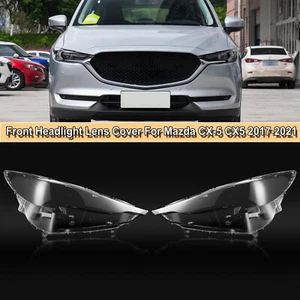Pair Front Headlight Lens Cover Headlamp Shade For Mazda CX5 CX-5 2017-2021 - Picture 1 of 10