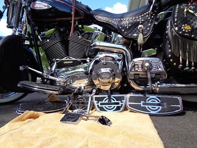 Harley Davidson Nostalgia Floorboards Heritage Springer Softail Roadking FLSTS Foto 1 de 4