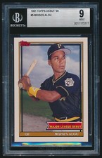 1991 Topps Debut '90 #5 Moises Alou major league 1990 BGS 9 Mint