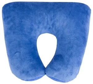 WALSER 30811 Nackenkissen Reise, Reisekissen 2 in 1, Nackenstützkissen, blau - Bild 1 von 1