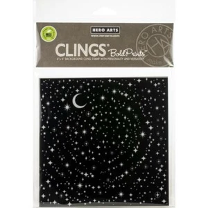 Hero Arts Cling Stamps 6"X6" - Star Light Star Bright Bold Prints - Picture 1 of 3