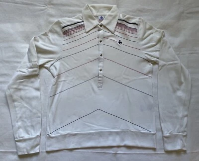 LE COQ SPORTIF MULTI BUTTON POLO SHIRT, SIZE MEDIUM, MADE IN PORTUGAL - Image 1 of 4