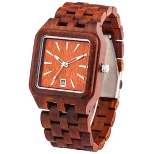 Vibrant Wooden Wristwatch Natural Wood Material Perfect for Outdoor Casual Style - Picture 1 of 17
