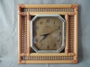 Wall clock Pentacon Quartz - bamboo large decor - Picture 1 of 8
