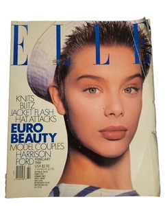 ELLE Magazine Sofia Goth Front Cvr. February 1988 - Picture 1 of 2
