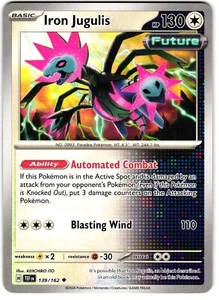 Iron Jugulis 139/162 Pokemon SV: Temporal Forces - Picture 1 of 3