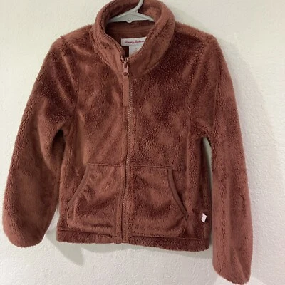 Tommy Bahama Girls Size 5 Pink Fleece Full Zip Jacket EUC Cozy Cute Fall O4 - Image 1 of 4
