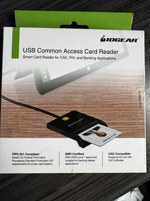 Iogear USB Common Access Card Reader GSR212 - NEW - Image 1 of 2