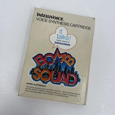 Vintage Mattel Intellivision Bomb Squad Game Cartridge w/ Manual CIB 1982 - Image 1 of 4