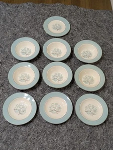 Sevron Blue Lace 10 Piece Lot of 6" Fruit Dessert Bowls Saucers Small Plates - Picture 1 of 20