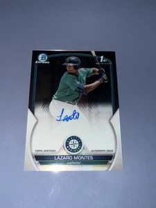 Lazaro Montes 2023 Bowman Chrome 1st Auto - Picture 1 of 3